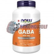 GABA [ГАБА] (500 мг x 200 капс), NOW Foods
