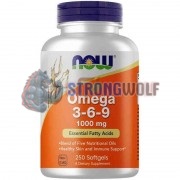 Omega 3-6-9 (250 шт по 1000 мг), NOW Foods