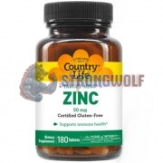 Target-Mins® Zinc (180 шт по 50 мг), Country Life