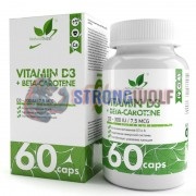 Vitamin D3 + Beta-Carotene (60 шт), NaturalSupp