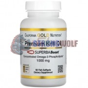 Premium Krill Oil [Superba® Boost] (60 шт по 1000 мг), California Gold Nutrition
