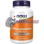 L-Phenylalanine (120 шт по 500 мг), NOW Foods