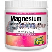 Magnesium Bisglycinate Powder (120 гр: 50 порций), Natural Factors